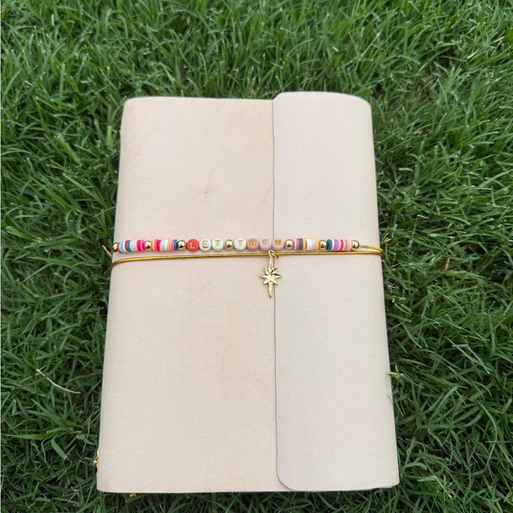 Handmade Cream Leather Journal